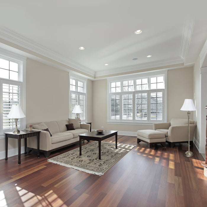 Elegant Designs 3-Piece Two Table Lamp and One Floor Lamp Set - Antique Brass