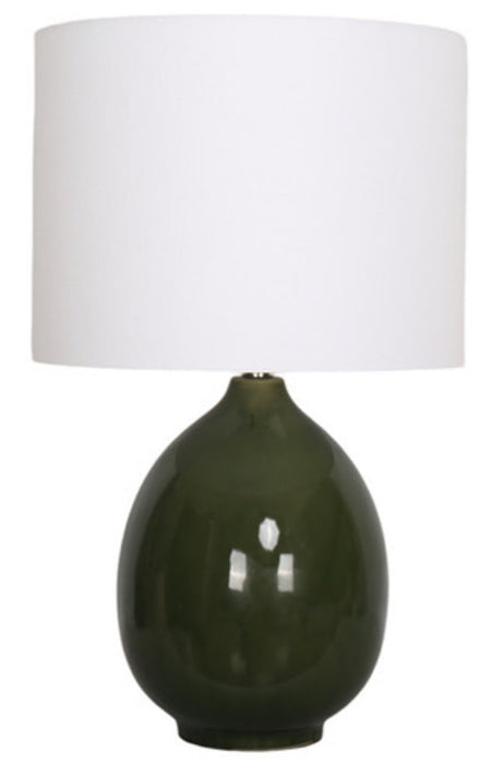 Kort & Co. Joslyn 23\" Green Ceramic Table Lamp