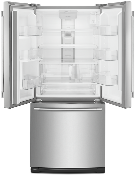 Maytag 30\" 20 Cu. Ft. French-Door Refrigerator - Fingerprint Resistant Stainless Steel - MFW2055FRZ