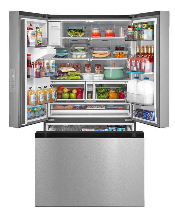Midea 36\" 29.3 Cu. Ft. Smart French-Door Refrigerator - Stainless Steel - MRF29D2AST