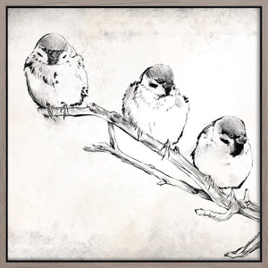 Gathering I Framed Canvas - 22