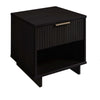 Manhattan Comfort Granville Modern Nightstand with 1 Full Extension Drawers - Sage Green