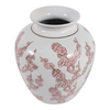 13” Ceramic Chinoiserie Cherry Blossom Vase – Pink