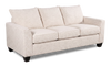 Made in Canada Customizable Sofa Lab Arc 86\" Fabric Sofa – Chenille White