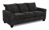 Made in Canada Customizable Sofa Lab Arc 86\" Fabric Sofa – Plush Charcoal