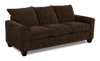 Made in Canada Customizable Sofa Lab Arc 86\" Fabric Sofa – Plush Chocolate