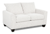 Made in Canada Customizable Sofa Lab Arc 63\" Fabric Loveseat – Teddy Snow