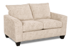 Made in Canada Customizable Sofa Lab Arc 63\" Fabric Loveseat – Plush Parchment