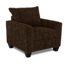 Made in Canada Customizable Sofa Lab Arc 40\" Fabric Chair – Plush Chocolate