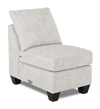 Made in Canada Customizable Sofa Lab Arc 23\" Armless Fabric Chair – Plush Oyster