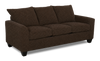Made in Canada Customizable Sofa Lab Arc 38\" Fabric Sofa Bed - Teddy Walnut
