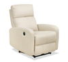 Asher 31.5\" Genuine Leather Power Reclining Chair – Beige