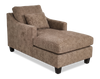 Made in Canada Sofa Lab Customizable 36\" Fabric Accent Chaise with Wood Legs – Chenille Praline