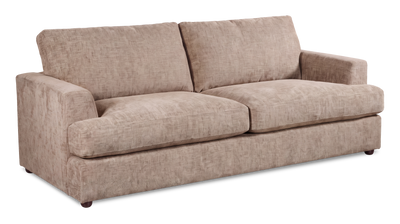 Made in Canada Customizable Sofa Lab Curve 88" Fabric Sofa – Chenille Praline | Sofa personnalisable Curve de Sofa Lab de 88 po fabriqué au Canada en tissu - Chenille Praline
