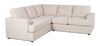 Made in Canada Customizable Sofa Lab Curve 2-Piece Fabric Sectional - Chenille White