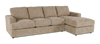 Made in Canada Customizable Sofa Lab Curve Right-Facing Fabric Sofa Chaise – Chenille Praline