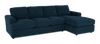 Made in Canada Customizable Sofa Lab Curve Right-Facing Fabric Sofa Chaise – Chenille Pacific