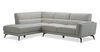Kyrie 2-Piece Left-Facing Linen-Look Fabric Sectional - Taupe