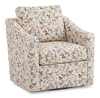 Made in Canada Sofa Lab Customizable Swivel 32\" Fabric Accent Chair – Rose Accent Fabric