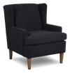 Made in Canada Sofa Lab Customizable Wingback 30\" Fabric Accent Chair – Teddy Raven