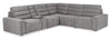Shaquille O’Neal Home Prestige 6-Piece Sectional with Power Reclining – Grey