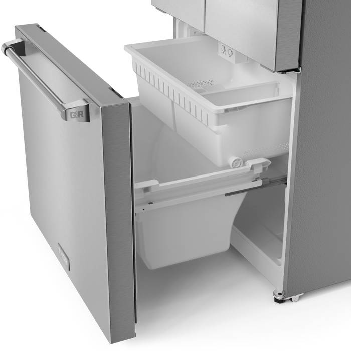 Gordon Ramsay Collection by Thor Kitchen 30\" 17.5 Cu. Ft. Counter-Depth French-Door Refrigerator - RF3017FFD99