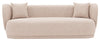 Manhattan Comfort Contemporary Siri Linen Weave 92.52\" Sofa with Pillows - Wheat