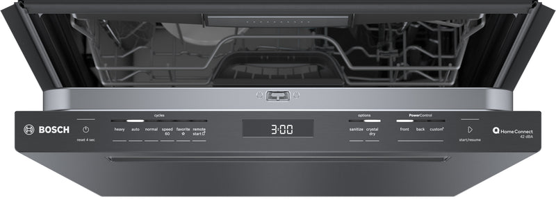 Bosch 800 Series Smart Dishwasher with CrystalDry and Third Rack - SHP78CM4N