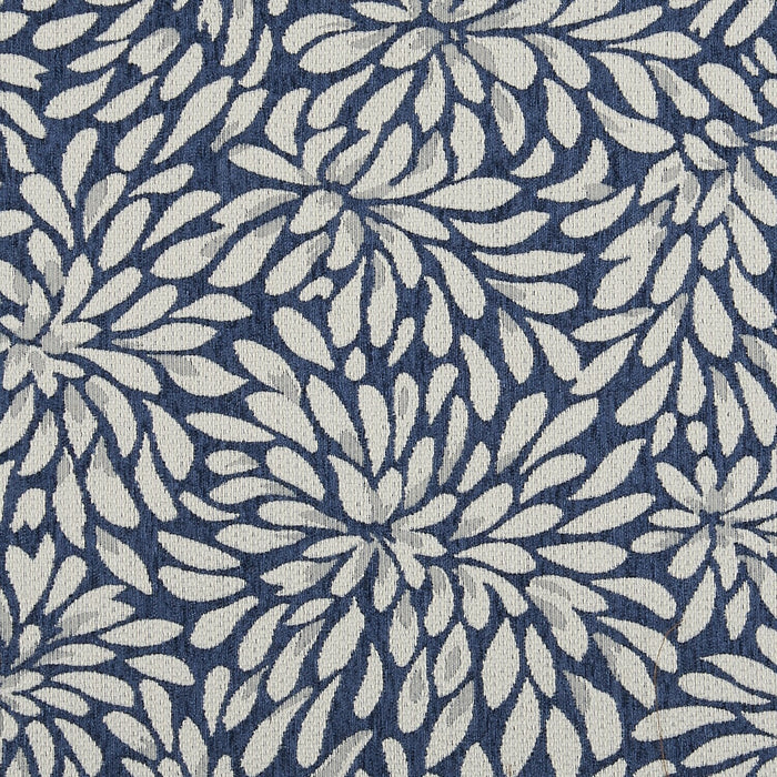 Made in Canada Customizable Sofa Lab The Curve 31\" Fabric Ottoman - Cadet Multicolour