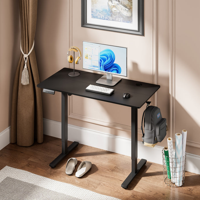 Tygerclaw 47\" 2-Stage Sit Stand Desk - Black