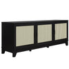 Manhattan Comfort Sheridan 62.99\" Modern Cane TV Stand - Black