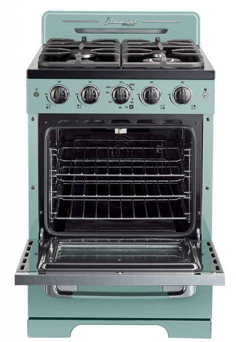 Classic Retro by Unique 24-Inch Convection Gas Range - UGP-24CR T