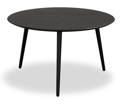 Viola 29.5" Modern Round Top Coffee Table – Black Ash | Table à café moderne Viola de 29,5 po avec dessus rond - frêne noir