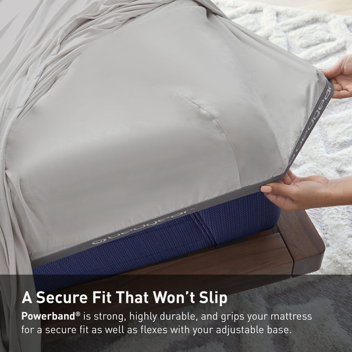 BEDGEAR Ver-Tex™ Performance 5-Piece King Split Sheet Set - Light Grey