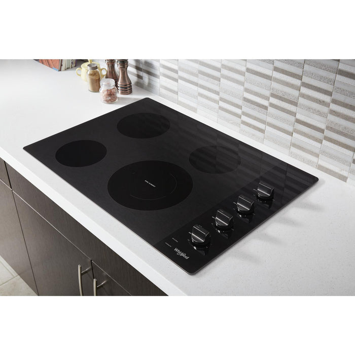 Whirlpool 30\" 4-Element Electric Cooktop - Black - WCE55US0HB