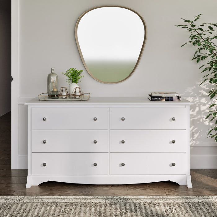 Monterey 6-Drawer Dresser - White
