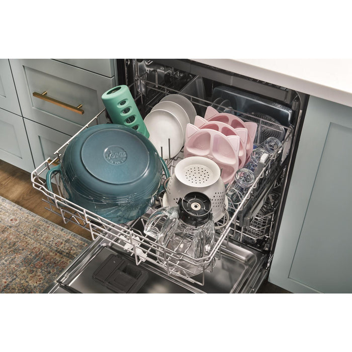 Whirlpool 24\" 47 dBA Built-In Top-Control Dishwasher - White - WDTA50SAKW