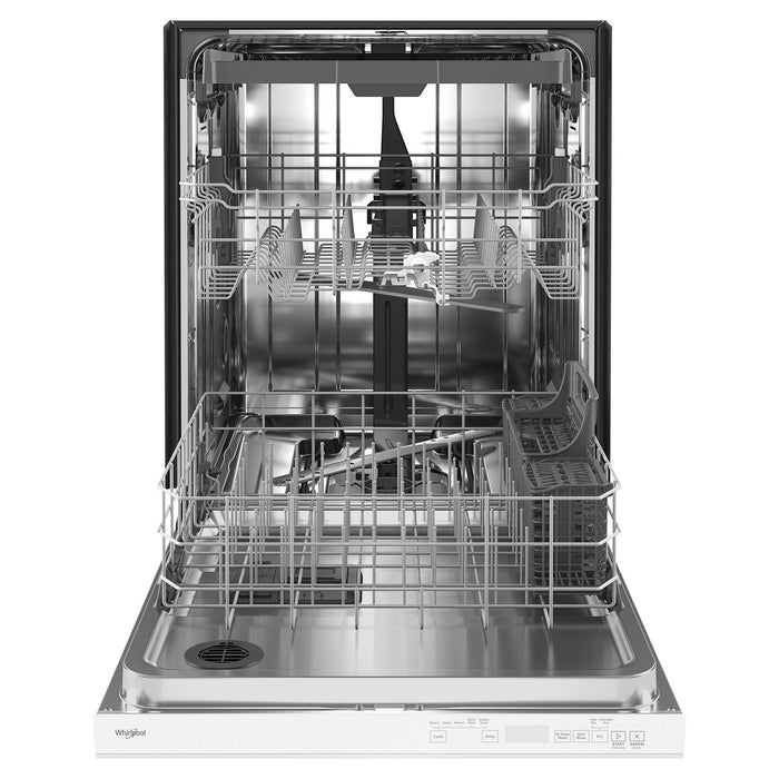 Whirlpool 24\" 47 dBA Built-In Top-Control Dishwasher - White - WDTA50SAKW