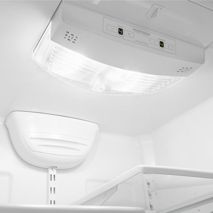 Whirlpool 30\" 18.7 Cu. Ft. Bottom-Mount Refrigerator - White-on-White - WRB329DFBW