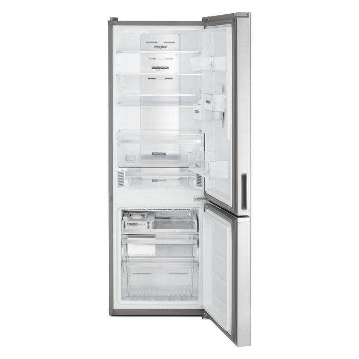 Whirlpool 24\" 12.9 Cu. Ft. Bottom-Mount Refrigerator - Fingerprint-Resistant Stainless Finish - WRB543CMJZ