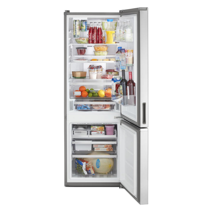 Whirlpool 24\" 12.9 Cu. Ft. Bottom-Mount Refrigerator - Fingerprint-Resistant Stainless Finish - WRB543CMJZ