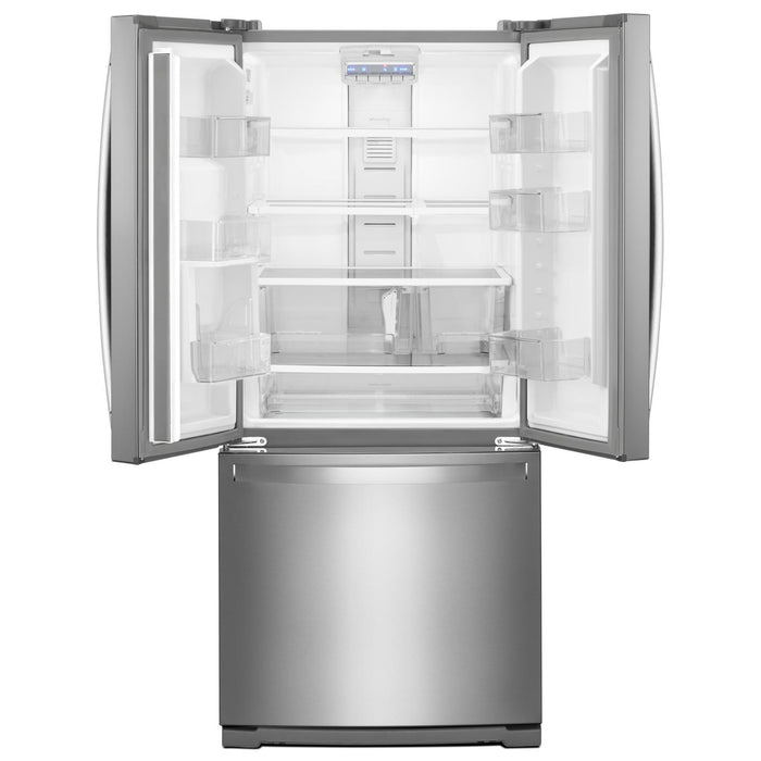 Whirlpool 30\" 20 Cu. Ft. French-Door Refrigerator - Fingerprint Resistant Stainless Steel - WRF560SFHZ