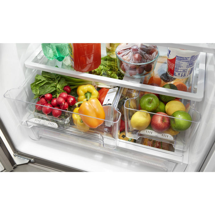 Whirlpool 30\" 20 Cu. Ft. French-Door Refrigerator - Black Stainless - WRF560SMHV