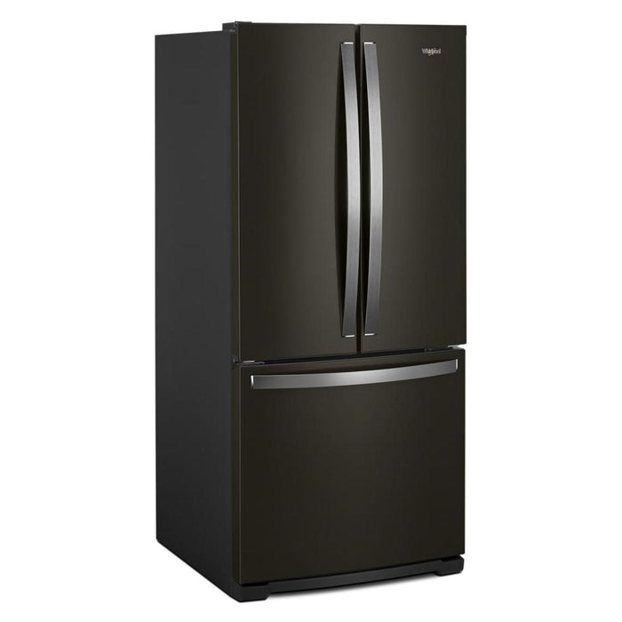 Whirlpool 30\" 20 Cu. Ft. French-Door Refrigerator - Black Stainless - WRF560SMHV