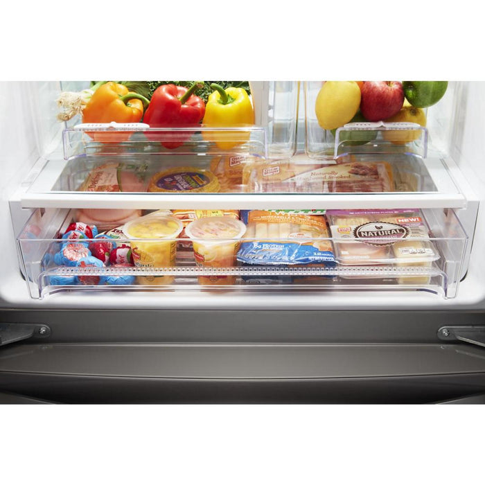 Whirlpool 30\" 20 Cu. Ft. French-Door Refrigerator - Fingerprint Resistant Stainless Steel - WRF560SMHZ