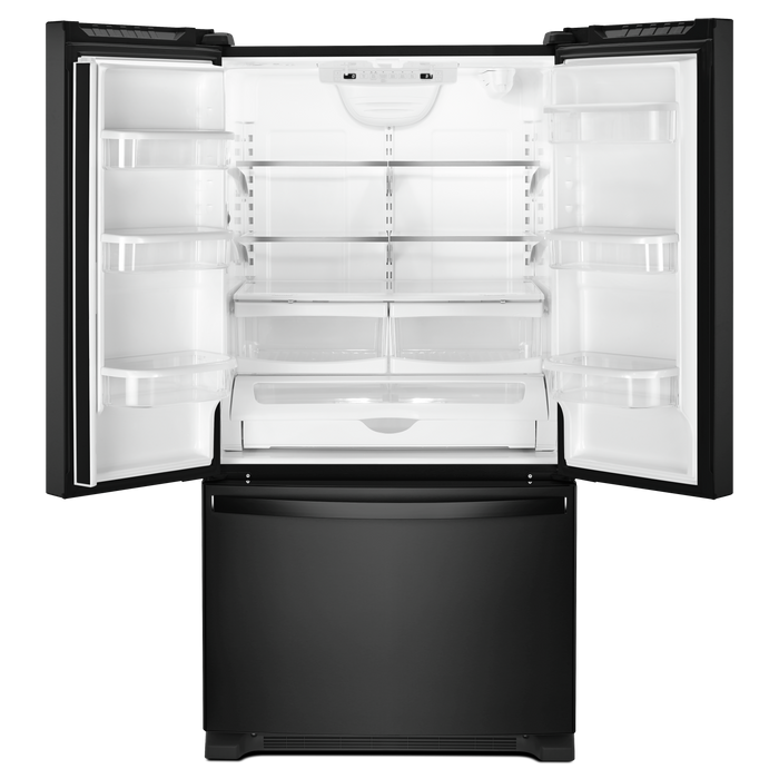 Whirlpool 33\" 22 Cu. Ft. Bottom-Mount Refrigerator - Black - WRFF5333PB
