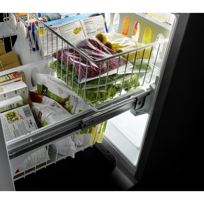 Whirlpool 33\" 22 Cu. Ft. Bottom-Mount Refrigerator - Black - WRFF5333PB