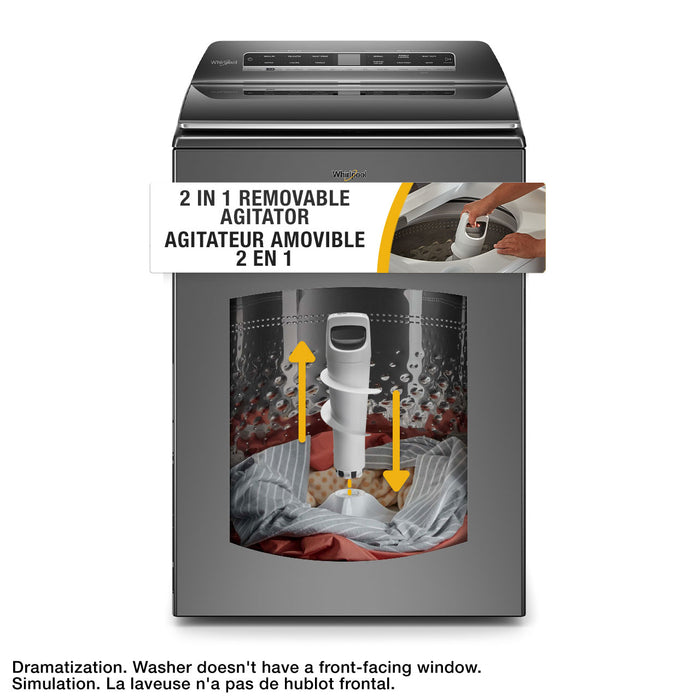 Whirlpool 6.0 Cu. Ft. Smart Top-Load Washer - Chrome Shadow - WTW8127LC