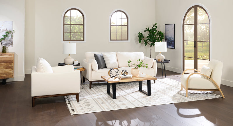 Agra 45\" Rustic Coffee Table - Brown and Black with Iron Legs