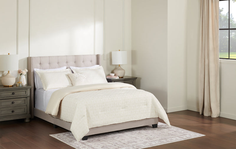 Argentina 4-Piece Full/Queen Comforter Set - White